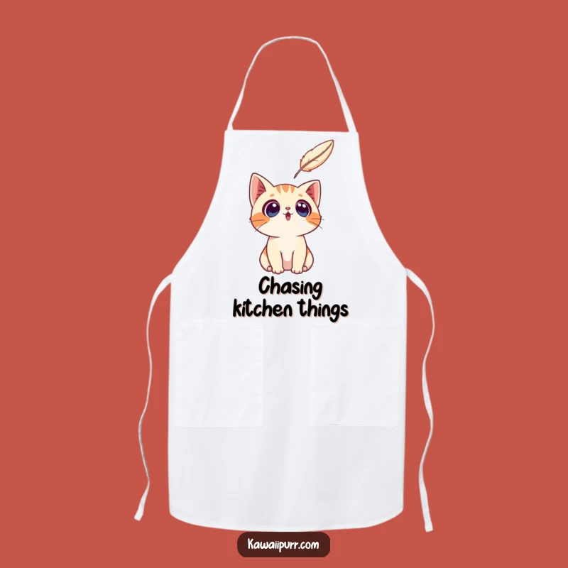 Funny Surprised Cat Apron: Cook with Curiosity, Perfect Funny Gift!