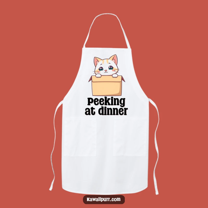 Funny Cat Box Peering Apron: Hilarious Kitchen Peek for the Inquisitive Cook, Fun Gift