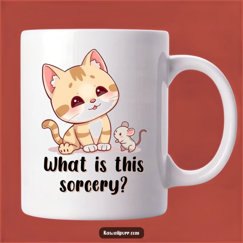 Funny Curious Cat Head Tilt Mug: Captivating Curiosity, Perfect Funny Gift for Cat Fans