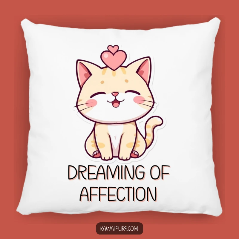 Funny Purring Cat Pillow: Cozy Feline Heart Cushion, Perfect Comfy Funny Gift!