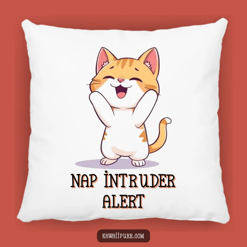 Funny Cat Pouncing Shadow Pillow: Add Cozy Humor and Playful Decor to Your Home!