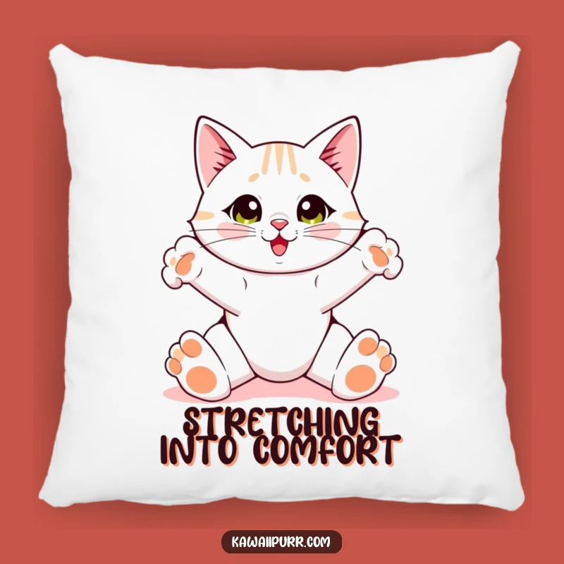 Funny Cat Stretching Pillow: Cozy Feline Wake-Up Fun for a Hilarious, Comfortable Touch