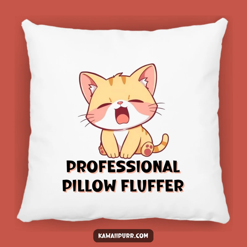 Funny Kitten Yawn Pillow: Soft & Cozy Lazy Character Comfort, Ideal Funny Gift!