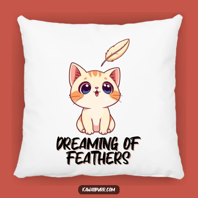 Funny Surprised Cat Pillow: Cozy Feline Fascination, Adorable Funny Gift!