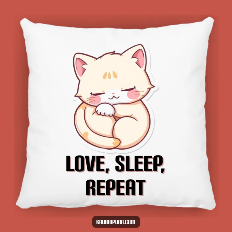 Funny Purring Cat Heart Pillow: Cozy Feline Comfort Gift!