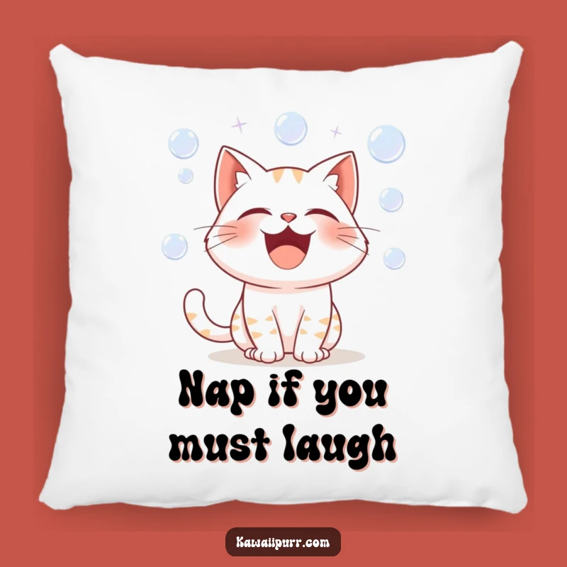Funny Cat Laughter Pillow: Comfy & Hilarious Feline Throw Pillow Gift