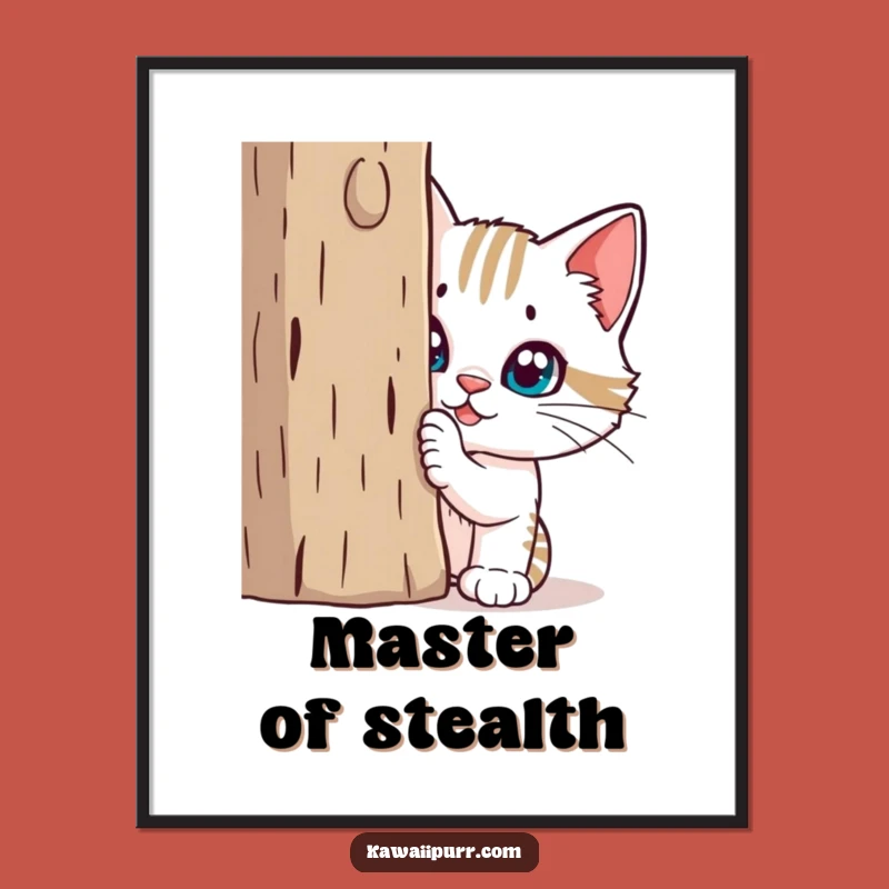 Funny Mischievous Cat Digital Art: Instant Laughter for Your Walls, A Hilarious Gift!