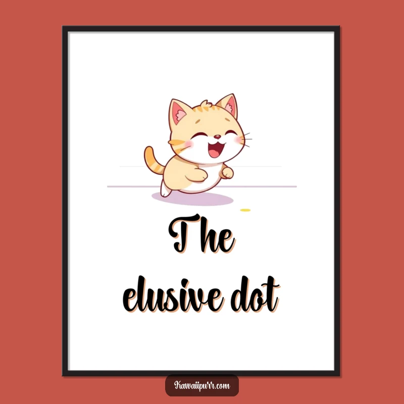 Funny Cat Laser Art Print - Giggling Chase Decor!