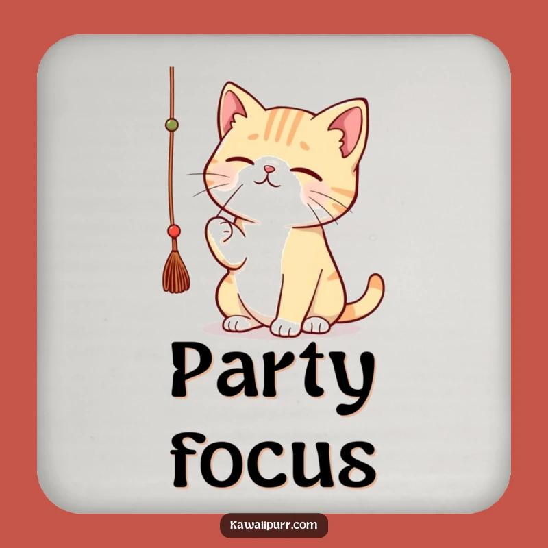 Funny Kawaii Cat String Coasters: Protect Surfaces Concentrated Feline Gift Set