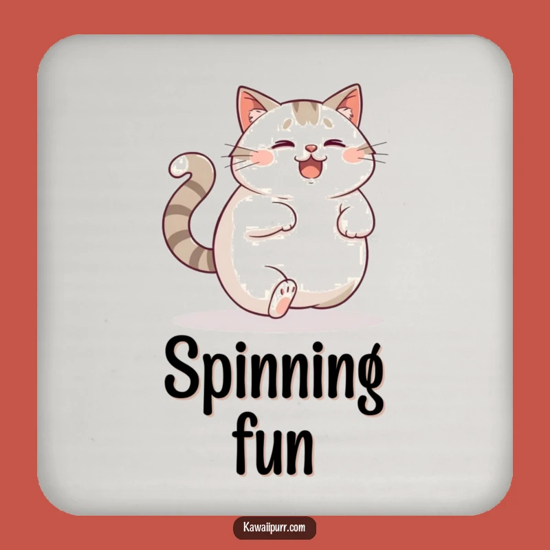 Protective Funny Cat Tail Coasters, Dizzy Feline Drink Set, Chic Funny Gift