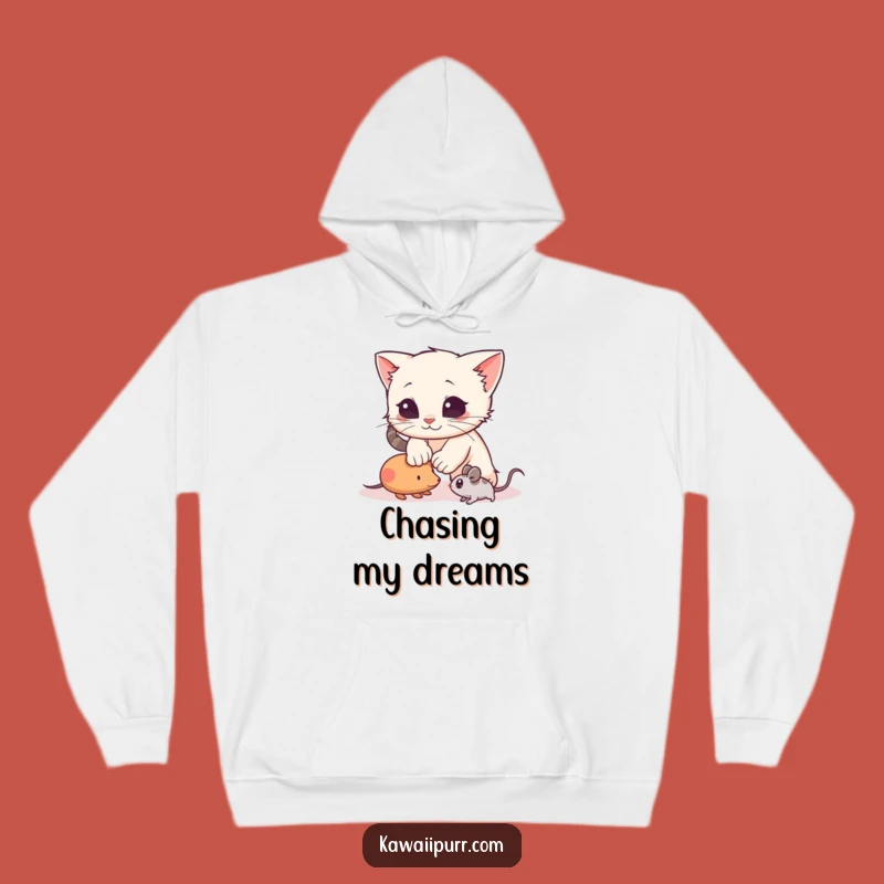 Funny Pouncing Kitten Hoodie: Cozy Playful Character Comfort, The Ultimate Funny Gift!