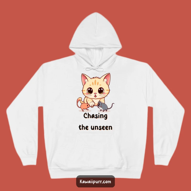 Funny Kawaii Ghost Mouse Cat Hoodie: Cozy Comfort for Spooky Nights