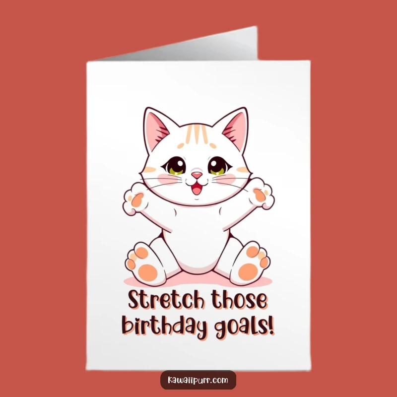 Free Printable Birthday Card: Stretchy Cat Fun, Hilarious DIY Greeting!