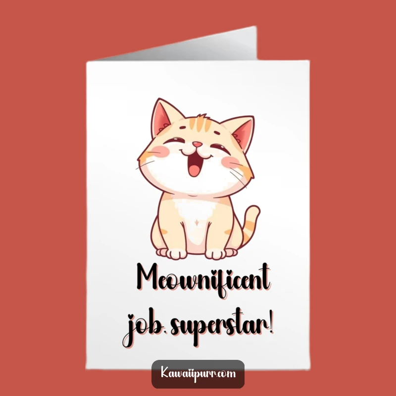 Free Printable Cat Meow Congratulations Card: Cheerful Downloadable Gift for Big News