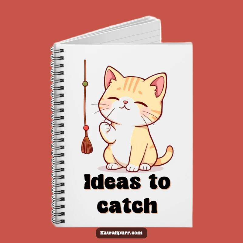 Funny Kawaii Cat String Notebook: Journal Concentrated Feline Ideas Gift