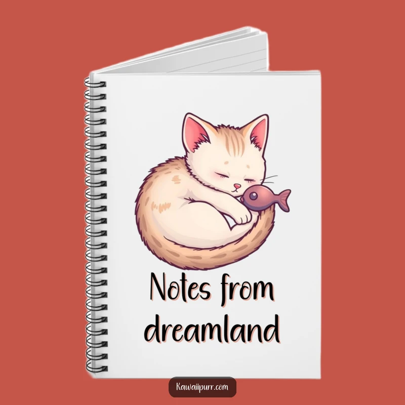 Funny Kitten Fish Dream Notebook: Cute Journal for Cat Lovers' Imaginative Thoughts