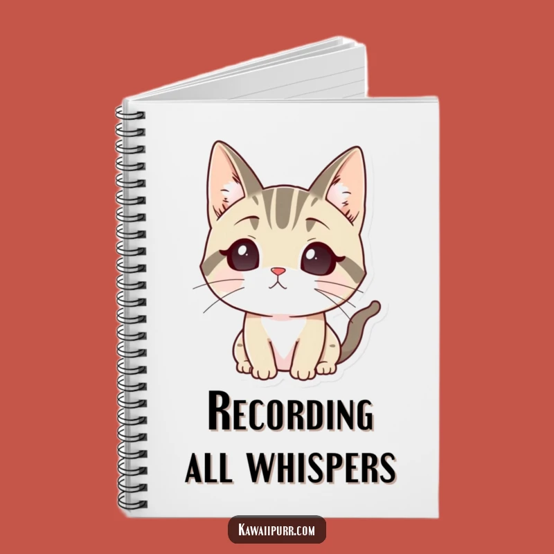 Funny Listening Cat Notebook: Attentive Feline Journal, Gift