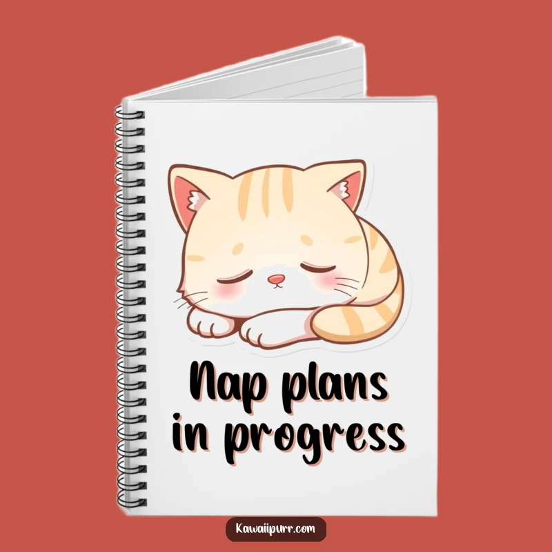 Funny Sleeping Cat Notebook: Peaceful Feline Journal, Gift