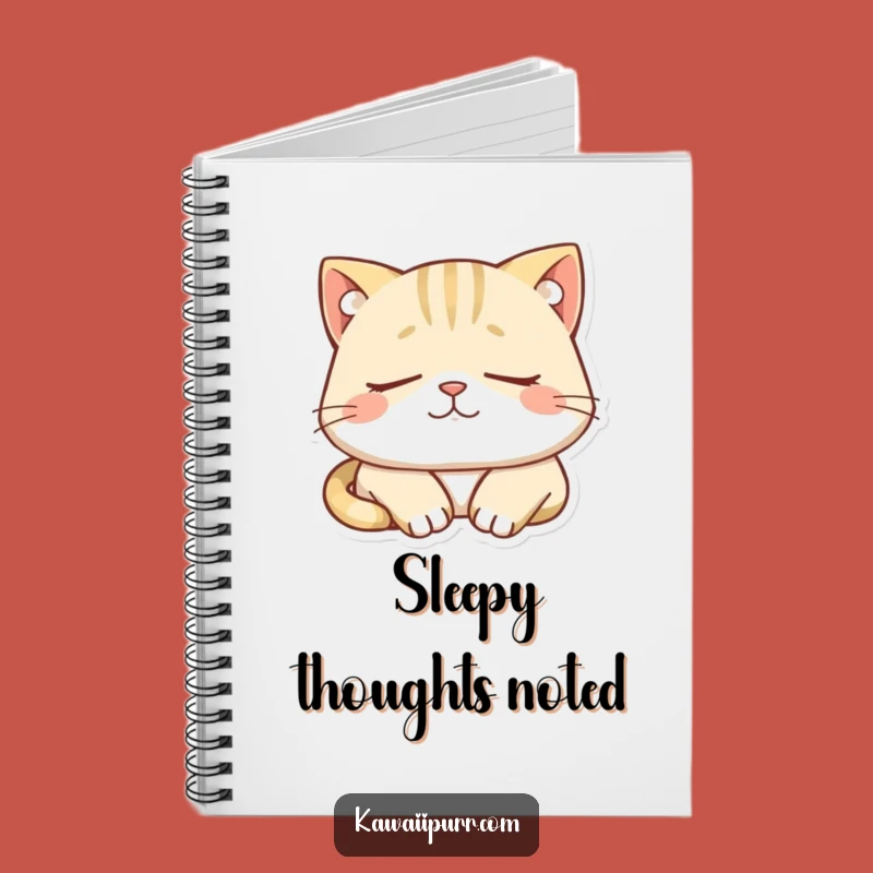 Funny Sleepy Cat Notebook: Journal Your Peaceful Thoughts!