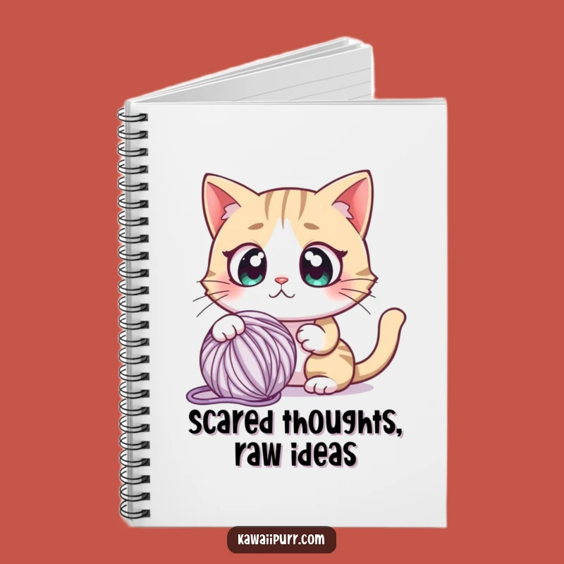 Funny Startled Cat Notebook: Shocked Feline Journal, Gift
