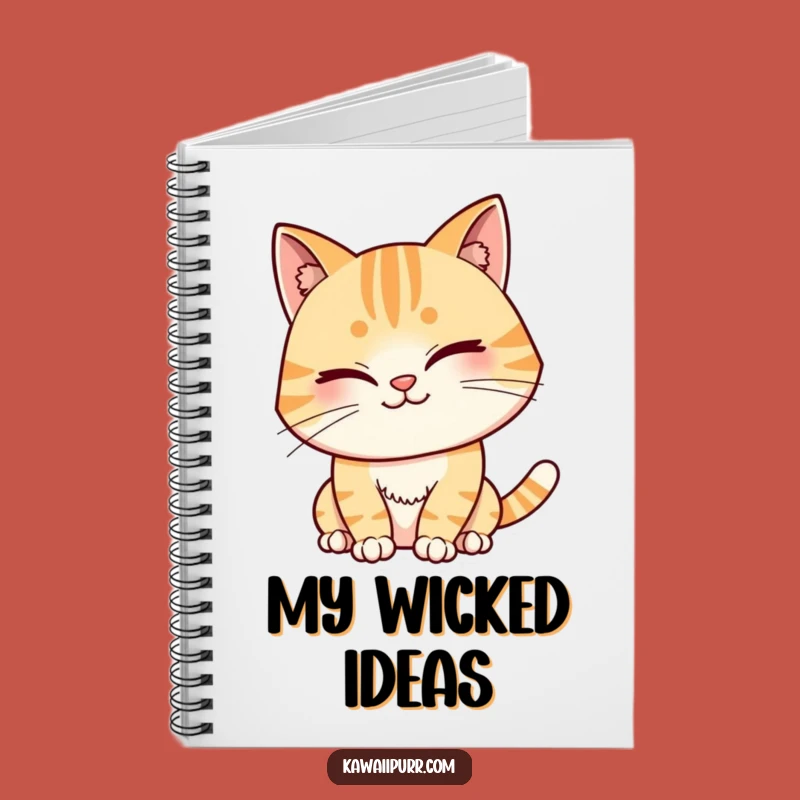 Funny Winking Cat Notebook: Jot Down Secrets with a Mischievous Character, Great Funny Gift!