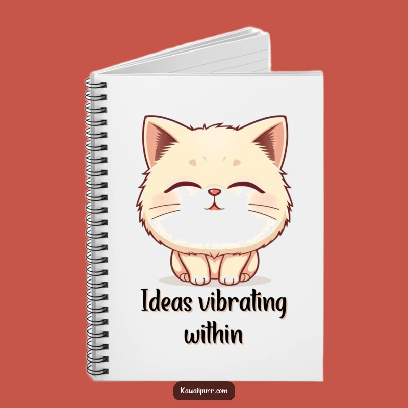 Funny Fluffy Cat Purring Notebook: Jot Down Ideas with Blissful Charm, Great Funny Gift