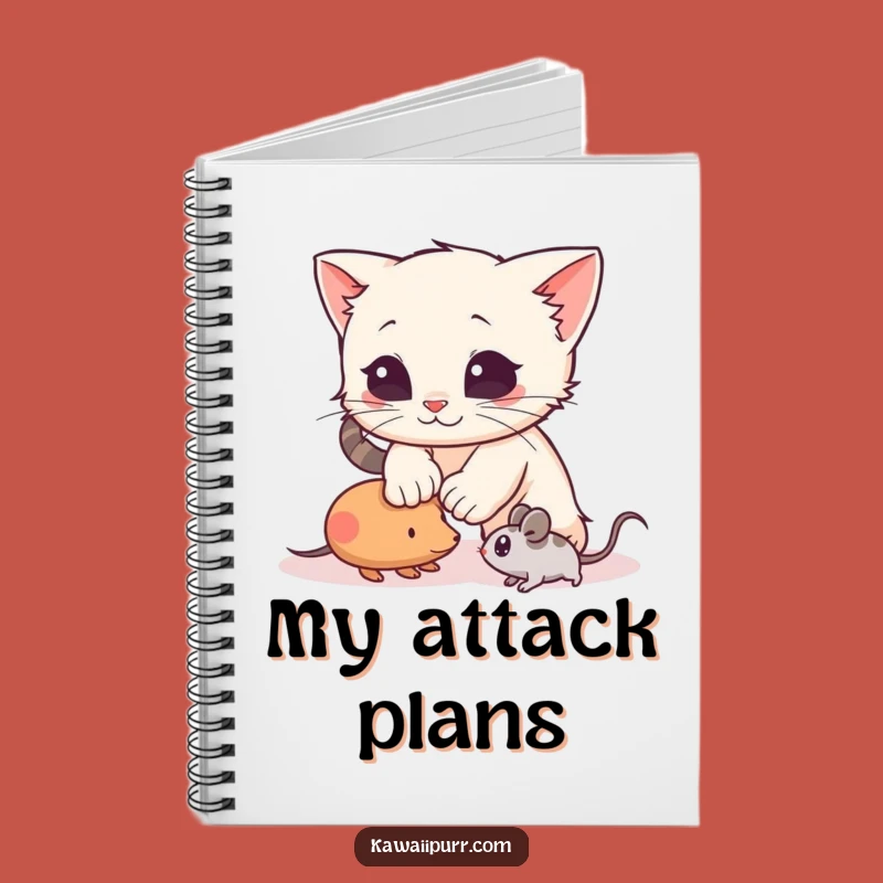 Funny Pouncing Kitten Notebook: Jot Down Ideas with Playful Energy, Great Funny Gift!