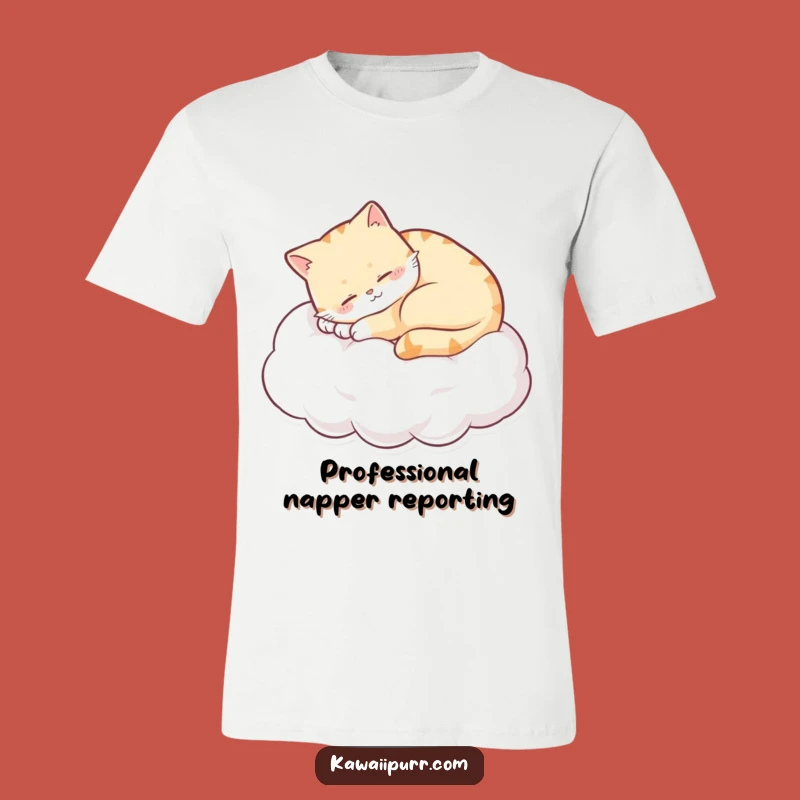 Funny Sleepy Cat Cloud Shirt A Purrfectly Contented Feline Friend Funny Gift Tee