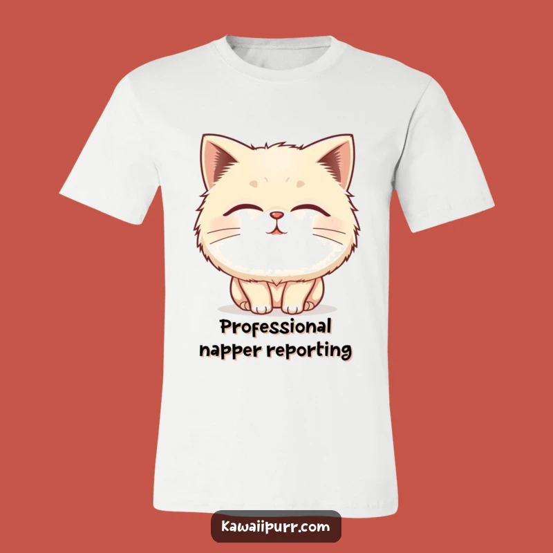 Funny Fluffy Cat Purring T-Shirt: Wear Your Blissful Mood, Perfect Funny Gift