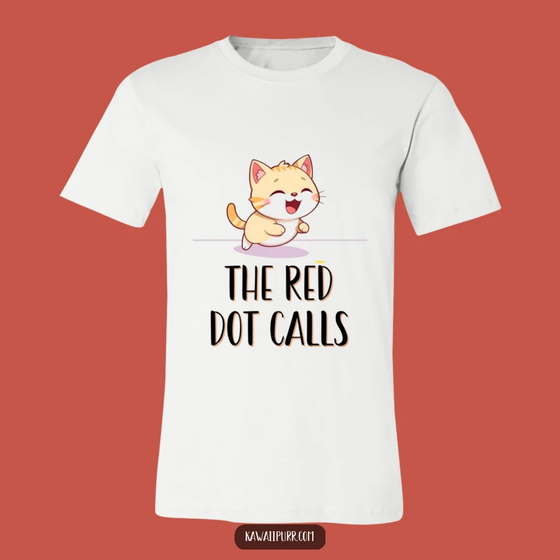 Funny Cat Laser Chase Tee - Giggles Guaranteed!