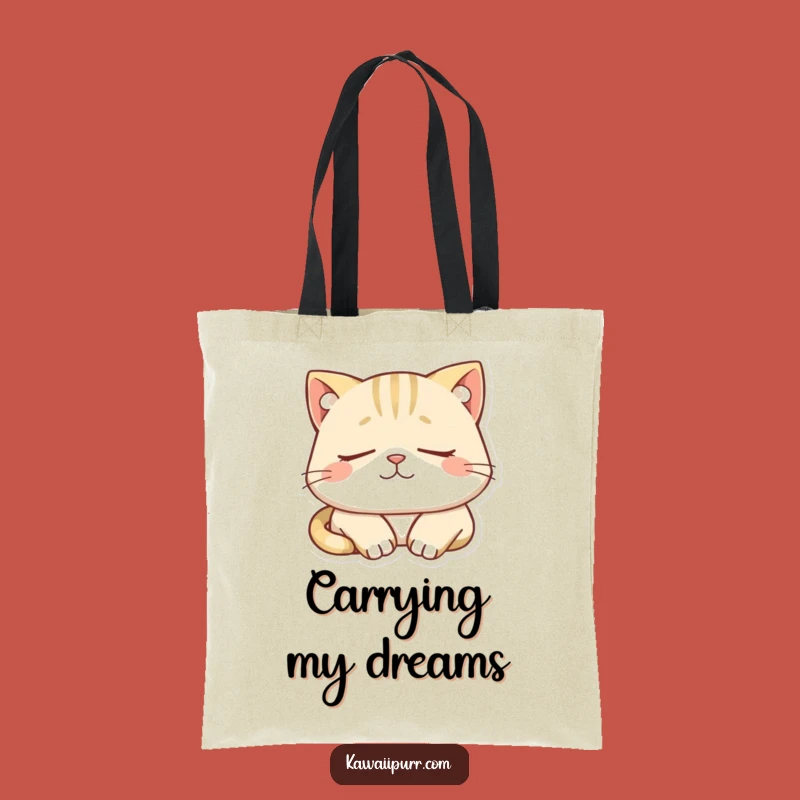 Funny Sleepy Cat Tote Bag: Carry Your Relaxation Gift!