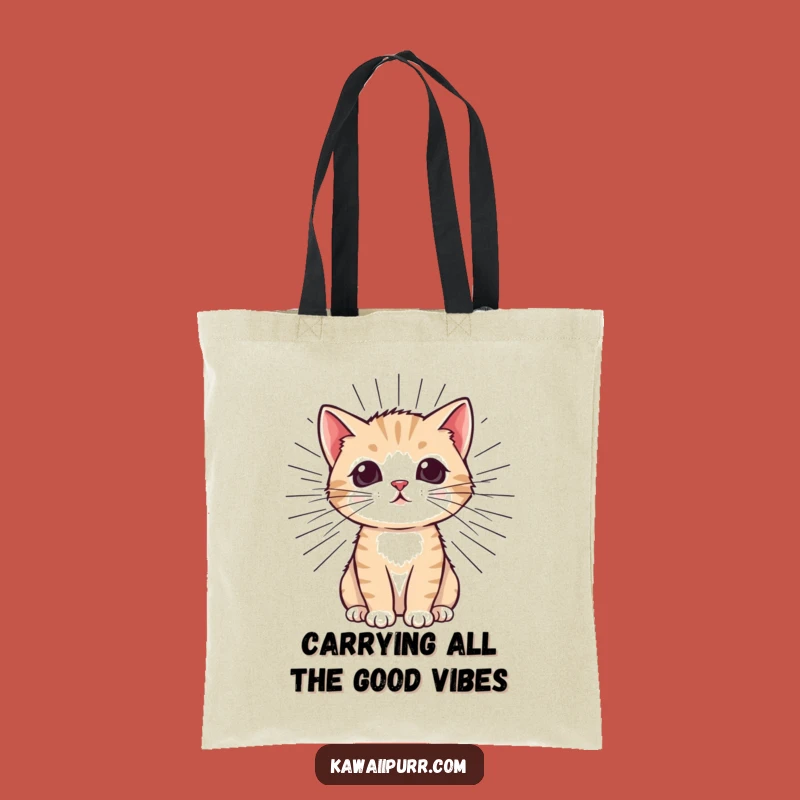 Funny Kitten Purr Tote Bag: Stylish and Humorous Cat Lover Accessory for Daily Errands