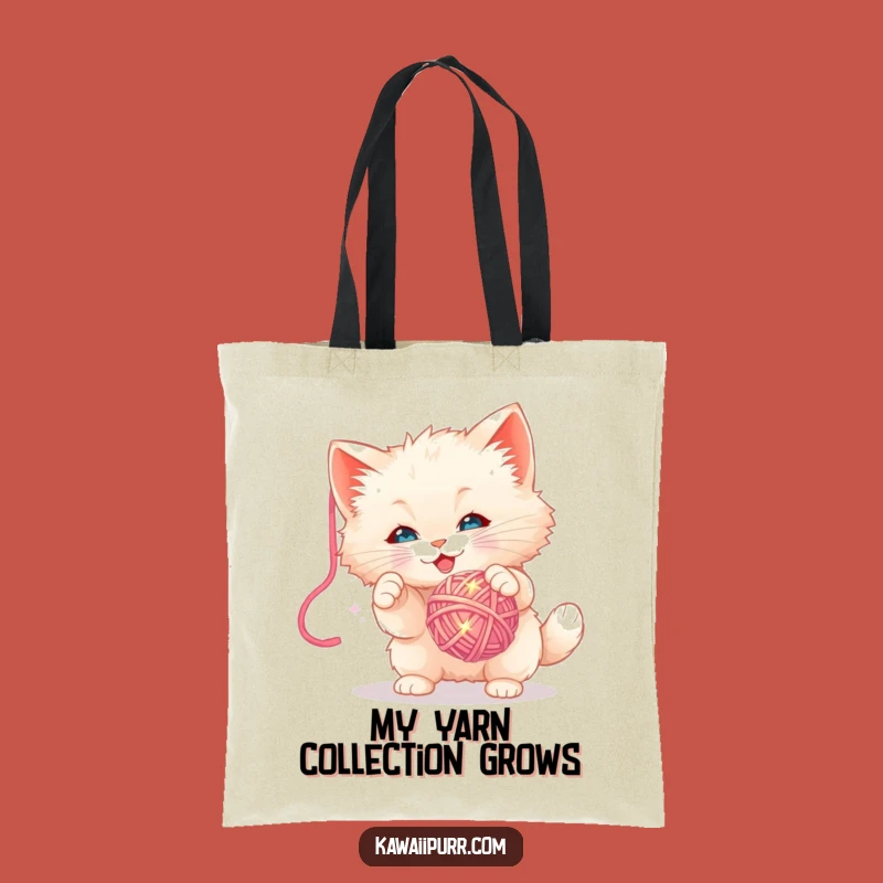 Funny Kitten Yarn Ball Tote Bag - Carry Your Playful Spirit