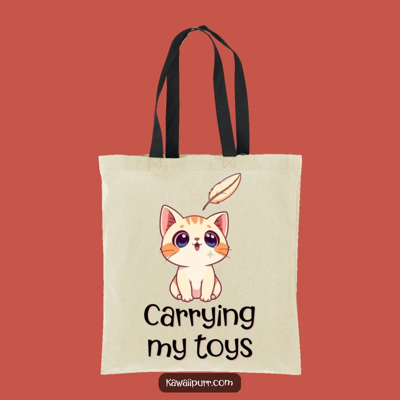 Funny Surprised Cat Tote Bag: Carry Your Cat's Curiosity, Perfect Funny Gift!